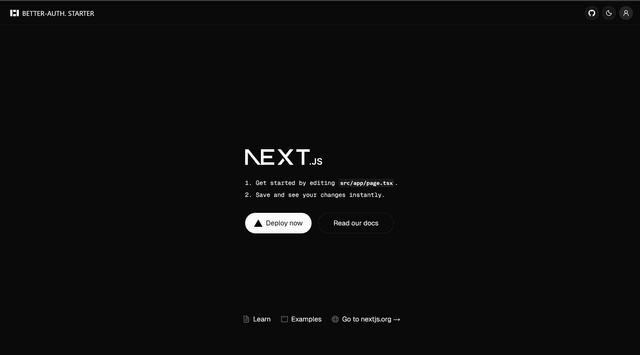 Better Auth Next.js Starter