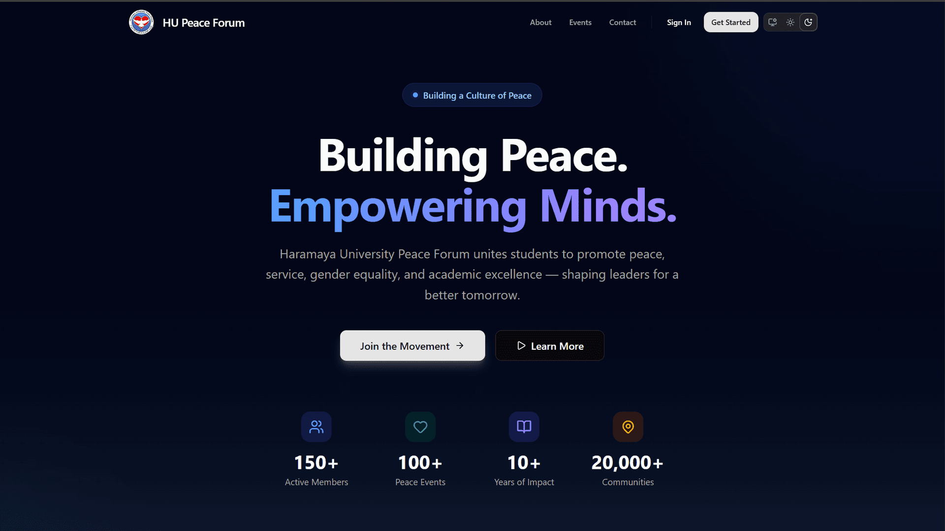 Haramaya University Peace Forum System