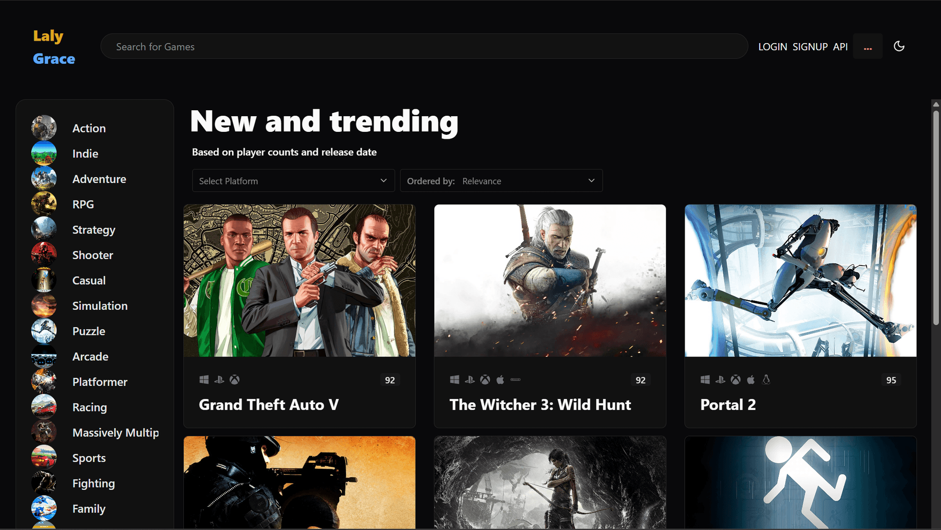 Game Hub (Web)